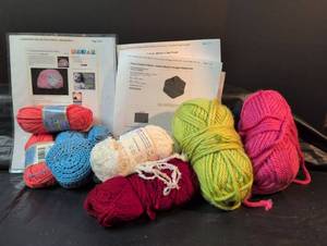 lot 223 image: Premium Yarn Collection with Crochet Patterns