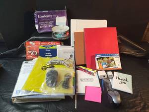 lot 252 image: Office Supply Bundle with Electronics