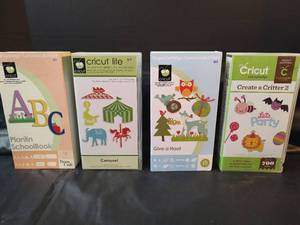 lot 291 image: Cricut Cartridge Bundle - Carousel, Give a Hoot, Create a Critter 2