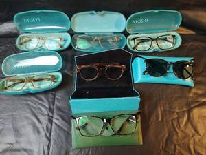 lot 304 image: Zenni Eyewear Collection with Turquoise Cases