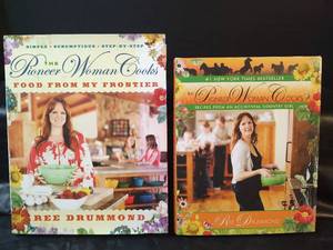 lot 312 image: Pioneer Woman Cookbooks Set - Food From My Frontier & Country Girl Recipes