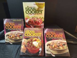 lot 313 image: Taste of Home Slow Cooker Cookbook Collection 2009-2011