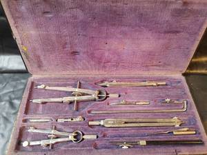 lot 365 image: Vintage Dietzgen German Drawing Compass Set