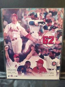 lot 456 image: 1998 McGwire & Sosa 62 Home Run Limited Edition Photo. Numbered Edition of 62000. Photo File Licensed Product