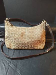 lot 544 image: Coach Signature Canvas Bag