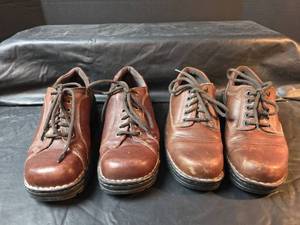 lot 601 image: Eastland Brown Leather Oxford Shoes Size 9.5M