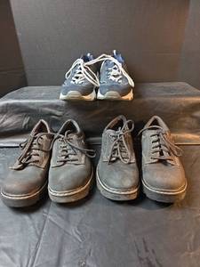 lot 604 image: Skechers Casual Oxford Shoes Size 9.5 M and Skechers Tennis Shoes Size 10M