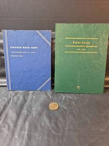 lot 650 image: US Commemorative Quarter and Lincoln Cent Album Collection