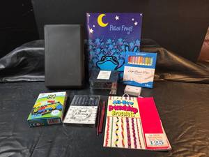 lot 672 image: IQ Game, CD Holder, Ink Pens, and More