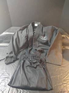 lot 686 image: Century Martial Arts Karate Gi Size 2 with Japanese Detailing, Made in Korea