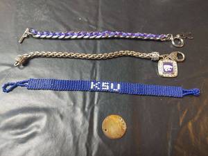 lot 704 image: Kansas State University Wildcats Bracelet Collection