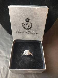 lot 706 image: Premier Designs Cubic Zirconia Ring