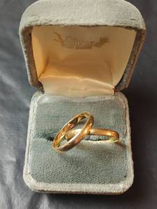 lot 719 image: One 10K Gold Band and One Non Magnetic Gold Band