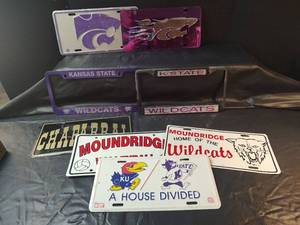 lot 747 image: Assorted Lot License Plates - K State and More