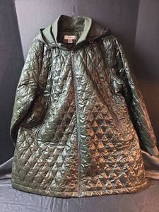 lot 781 image: CJ Banks Quilted Long Coat Size 2X