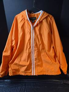lot 785 image: Eddie Bauer Womens Orange Windbreaker Jacket XXL