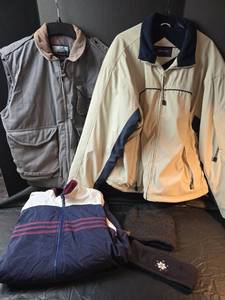 lot 797 image: On Line Coat Size Large, Adidas Jacket Size Large, and Fieldmaster Vest Size Large