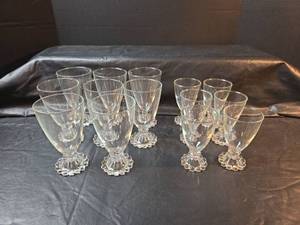 lot 800 image: Imperial Candlewick Glass Stemware Set 14pc