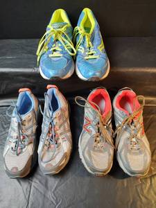 lot 806 image: Athletic Shoe Collection - Saucony, ASICS, and New Balance, Size 9.5