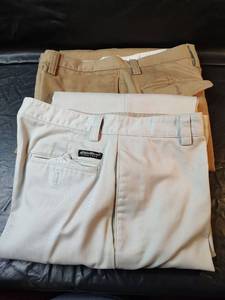 lot 825 image: Eddie Bauer Cotton Chino Pants, 33x34 and 34x34