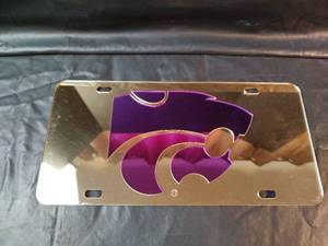 lot 855 image: New Official Kansas State Wildcats License Plate