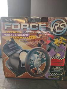 lot 907 image: ACT LABS Force RS Racing Wheel System, PC Racing with Gear Shifter and Analog Pedals