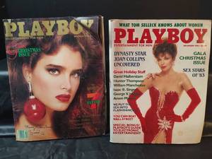 lot 913 image: Playboy Magazine December 1983 Christmas Issue and More