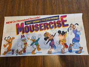 lot 924 image: Walt Disney Mousercise Record - Disneyland Records Release