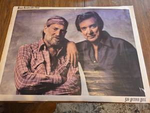 lot 927 image: Willie Nelson & Ray Price - San Antonio Rose Promotional Poster