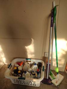 lot 1035 image: Household Cleaning Supply Bundle with Mops