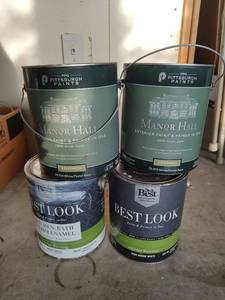 lot 1037 image: PPG Manor Hall (Paint Color Dusty Trail )& Do it Best Paint (White) Bundle