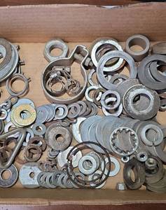 lot 1502 image: Mixed Metal Washers and Hardware Lot