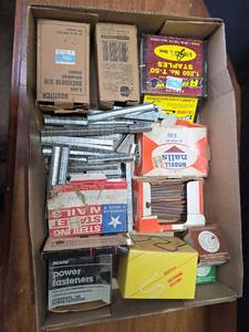 lot 1508 image: Mixed Lot of Industrial Staples and Fasteners