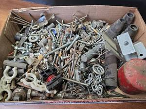 lot 1564 image: Mixed Hardware Lot - Nuts, Bolts, Fasteners and Parts