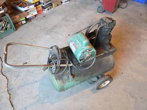 lot 1569 image: Dayton Capacitor Start AC Motor Air Compressor