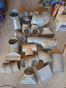 lot 1583 image: Galvanized HVAC Duct Fittings Lot