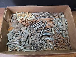 lot 1609 image: Mixed Hardware Lot - Nuts, Bolts, and Fasteners