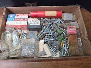 lot 1616 image: Hardware Lot with Nails, Screws and More