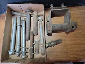 lot 1629 image: Collection of Heavy Duty Industrial Bolts and Fasteners