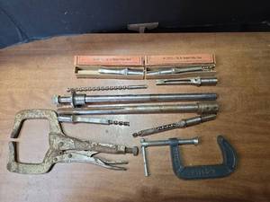 lot 1630 image: Standard Hollow Chisels, Clamps and More