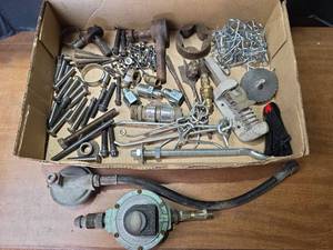 lot 1645 image: Mixed Hardware and Tool Lot with Pressure Regulator