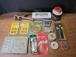 lot 1647 image: Hardware Supply Lot with TeeJet Tips and Soldering Supplies