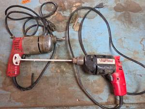 lot 1669 image: Milwaukee Electric Screw Shooter and Miller Falls 38in Drill