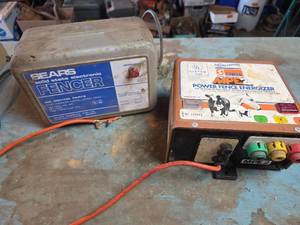 lot 1676 image: Sears and Gallagher Electric Fence Energizers- Unknown working condition