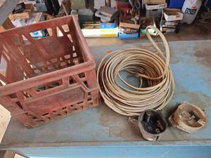 lot 1695 image: Electrical Wire and Crate