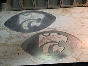 lot 2006 image: K-State Wildcats Sheet Metal Wall Art