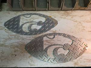 lot 2007 image: Metal Diamond Plate K-State Wildcats