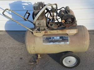 lot 2055 image: Sears 2 HP Air Compressor Model 919.176320 - Untested