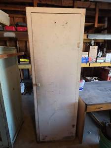 lot 2069 image: 1940s Wooden Cabinet with Original Hardware