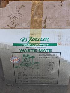 lot 2078 image: Zoeller Waste-Mate Submersible Sewage Pump